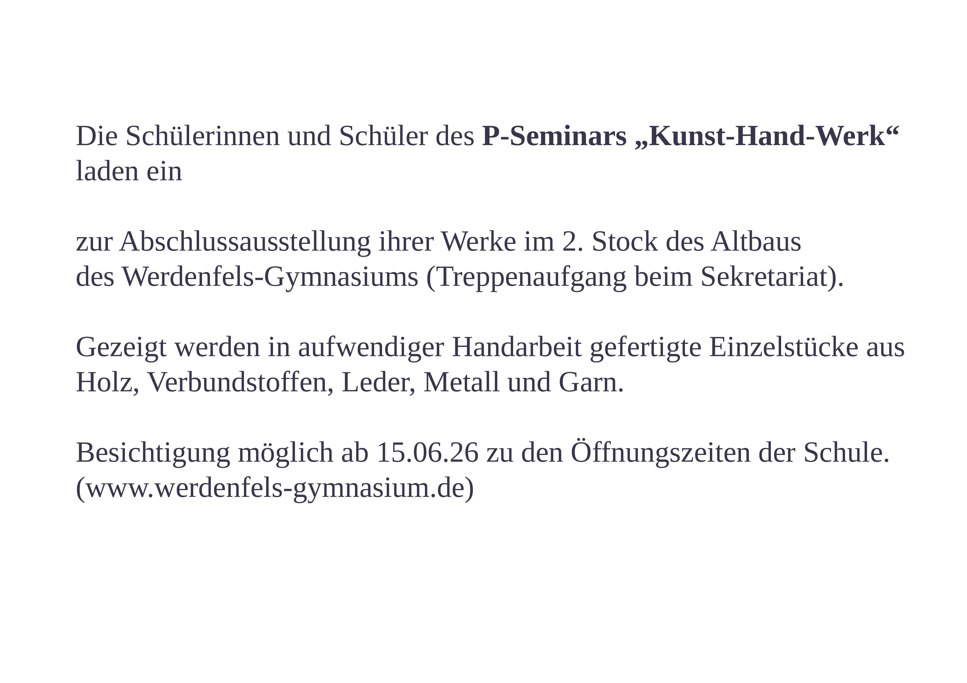 P Seminar 2025 26 Ausstellungsflyer Rueckseite
